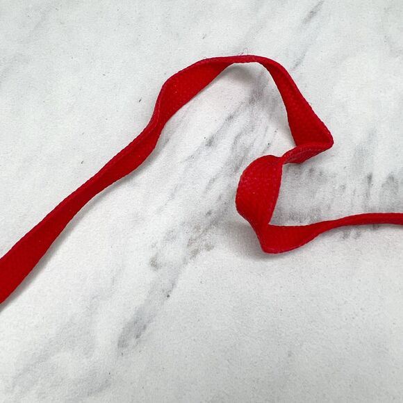 Red ID Badge Holder School Work Lanyard Necklace with Clasp - Picture 2 of 10